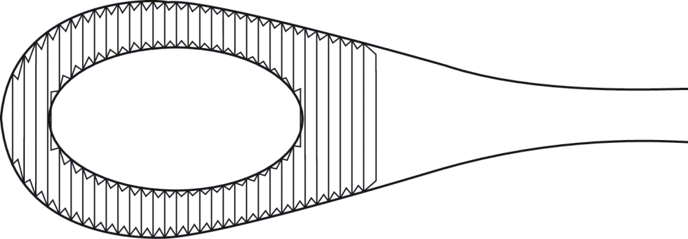 LINE DRAWING FF343R-Aesculap Article Picture (Media Manager)