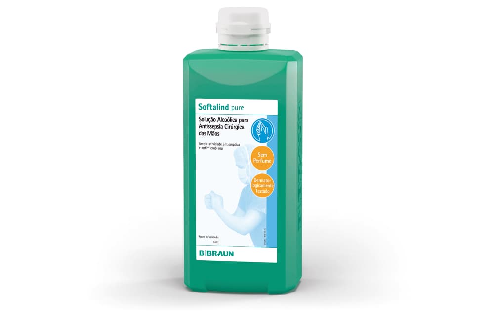 Softalind® pure-Antissepsia cirúrgica das mãos com preparação alcoólica