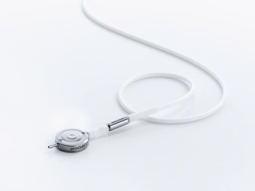 ProGAV 2.0-Válvula de pressão programável com sistema gravitacional para tratamento de hidrocefalia.