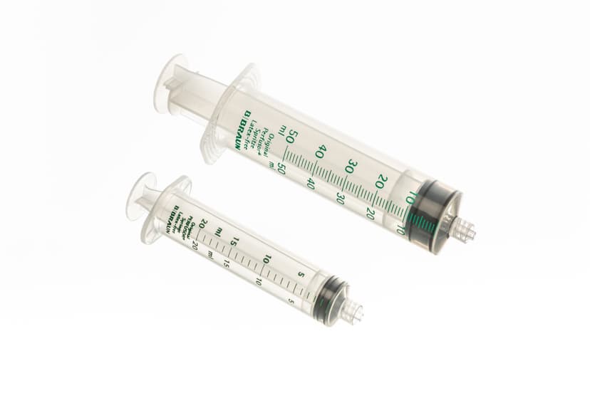 Seringa Original para Perfusor®-Seringa de  20 ou 50 ml dedicada para infusão através da Bombas de Infusão para Seringa