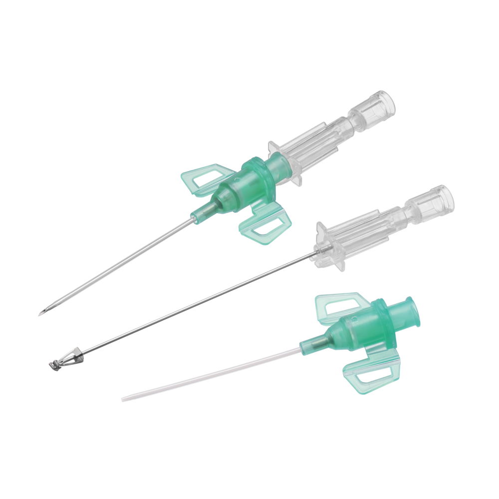 Introcan Safety® 3-Closed Safety IV Catheter with Multi-Access Blood Control Septum, G18